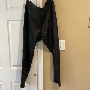 Faux leather leggings